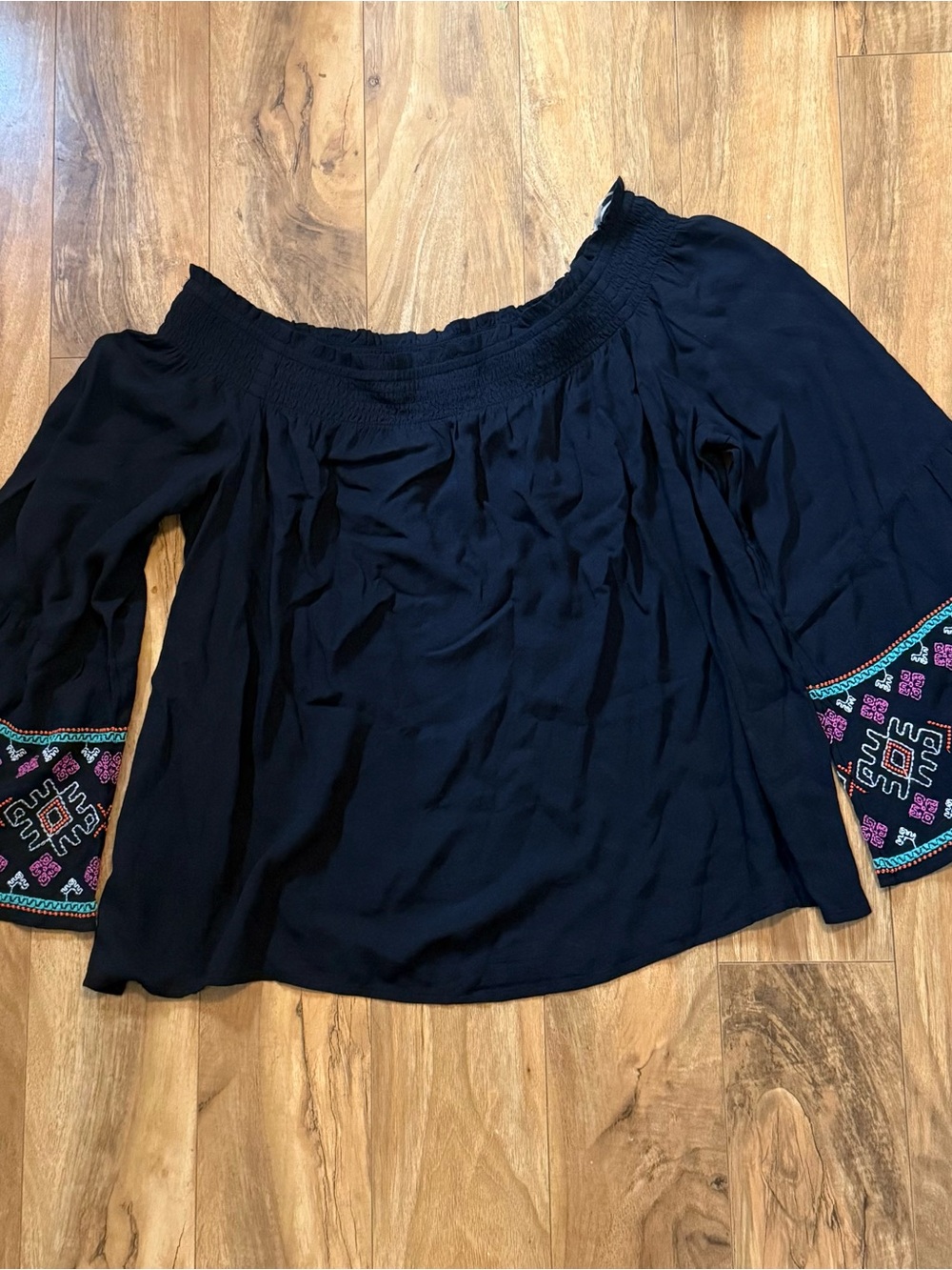 Wrangler Retro Black boho shirt